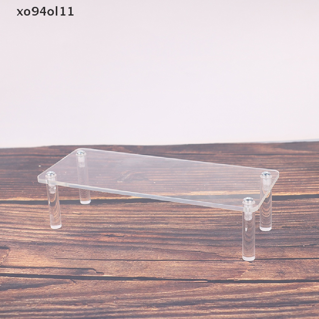 Xo Trapesium Display Stand Boneka Acrylic Display Kosmetik Rak Penyimpanan Perhiasan OL