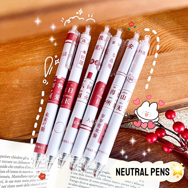 [Harga Grosir] 0.5mm Kartun Tanda Tangan Pulpen Kawaii Anime Pola Gel pen Dihapus Pena Netral Tekan-Jenis Pulpen Siswa Menulis Alat Tulis Kantor Sekolah Ujian Perlengkapan Menulis