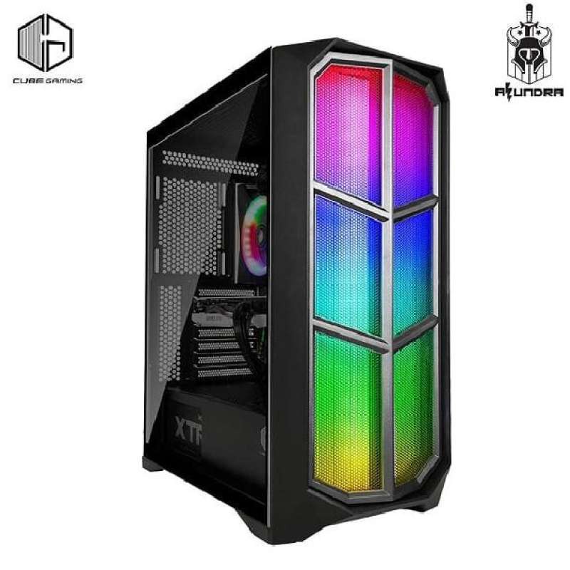CUBE GAMING ALUNDRA - ATX - LEFT SIDE TEMPERED GLASS - PSU COVER - RGB FRONT PANEL
