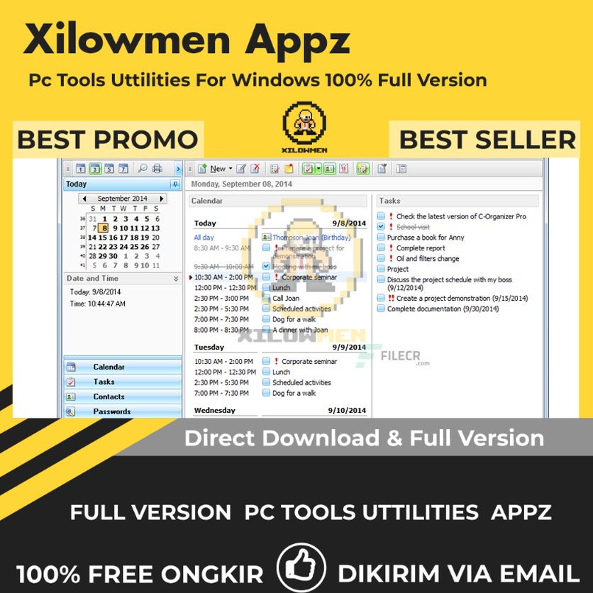 [Full Version] C-Organizer Professional Pro PC Tools Software Utilities Lifetime Win OS