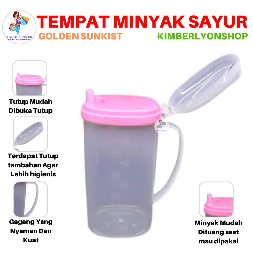 Tempat Minyak Goreng Wadah Minyak Goreng 1 Ltr / 2 Ltr Golden Sunkist