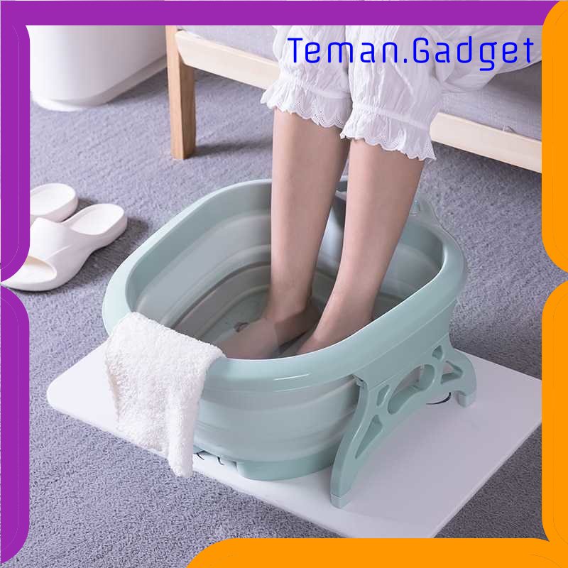 TG - PRW Cyan Baskom Air Lipat Rendam Kaki Pedicure Manicure SPA Foldable - SN316