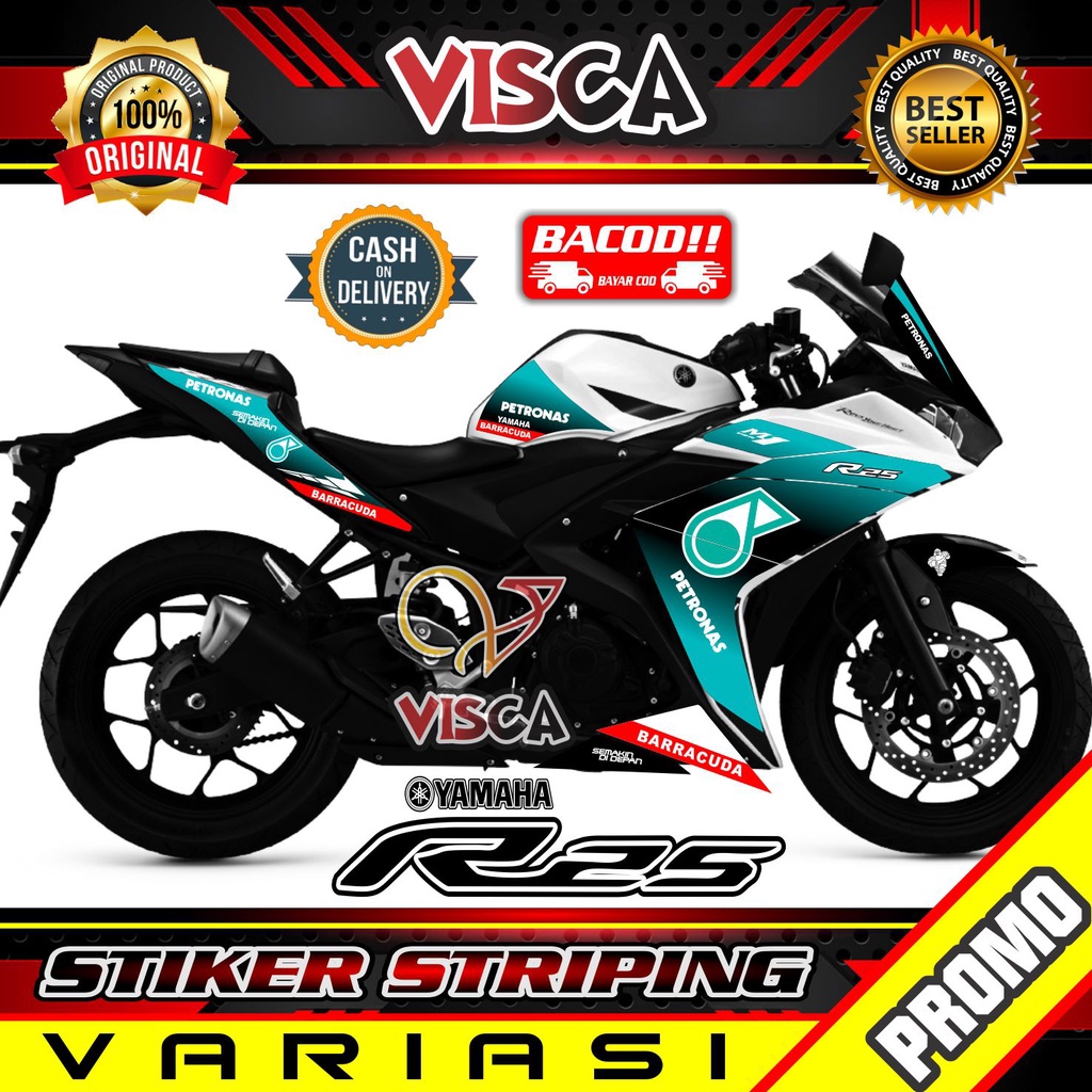 Stiker Striping R25 Old Variasi Petronas