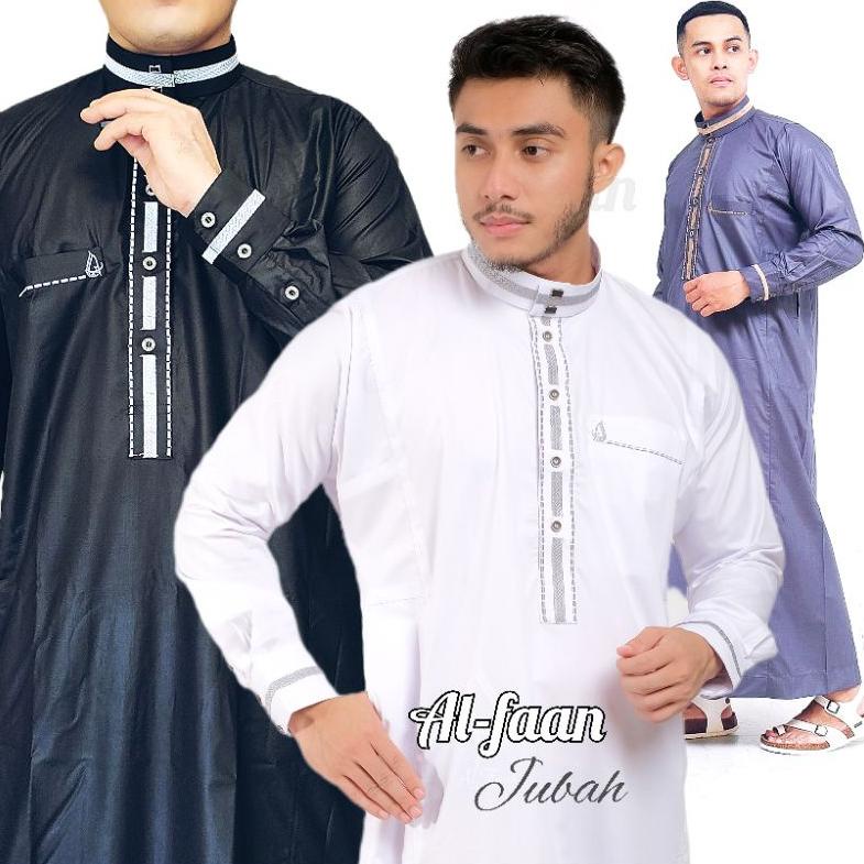 [ART. 8223] Jubah Gamis Pria Jubah muslim Jubbah Al faan Model haramain/alnoor Terbaru s-xxl _JB014