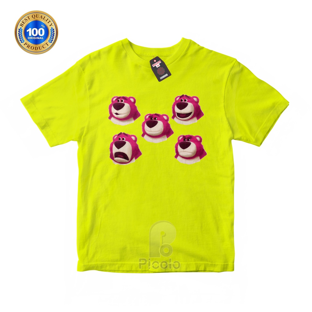 (FREE NAMA) BAJU KAOS ATASAN ANAK MOTIF LOTSO TOY STORY UNISEX Bahan COTTUN