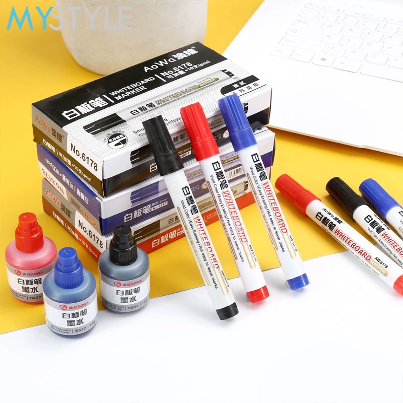 HAPPY TIME AW6178 SPIDOL WHITEBOARD MARKER SPIDOL PAPAN TULIS SPIDOL BERBAGAI WARNA