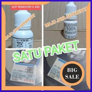 tools n parts satu paket - pembersih Lem Lcd Perekat Flexible Cof  ke lcd Lem Acf bonding