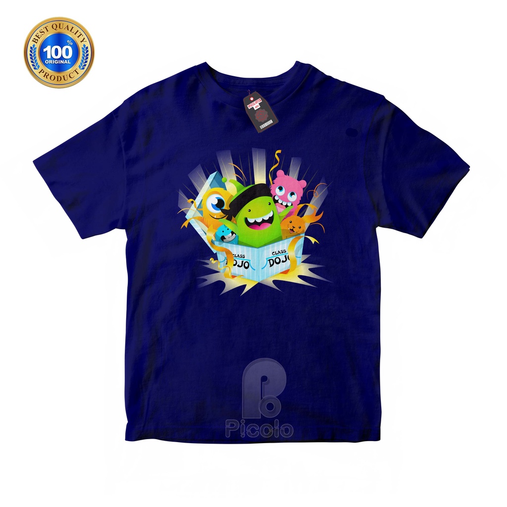 (FREE NAMA) BAJU KAOS ATASAN ANAK MOTIF CLASS DOJO UNISEX Bahan COTTUN