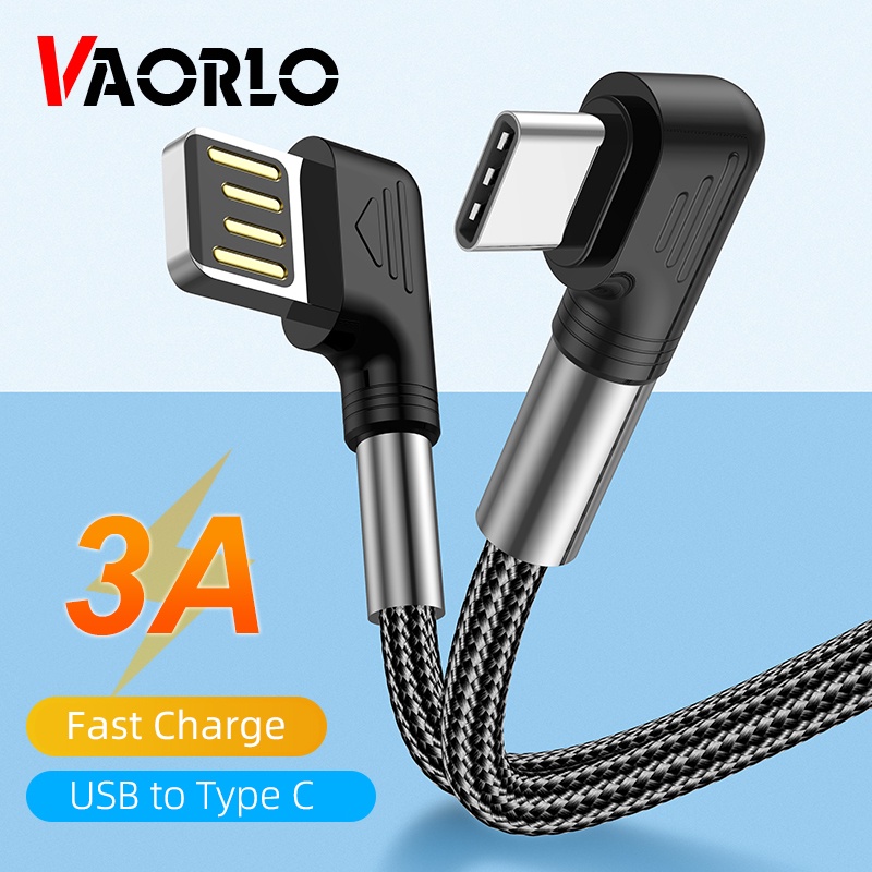 Kabel charge Cepat 3A elbow Type-c Kabel Pengisian Cepat Data Usb Charger