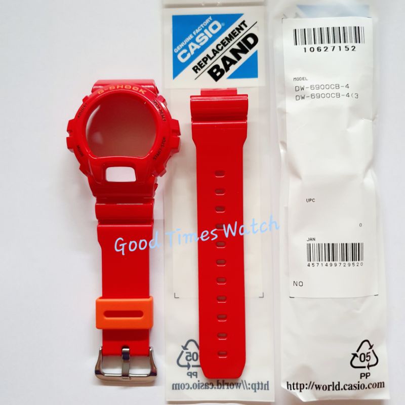 PAKET STRAP BEZEL G-SHOCK DW-6900CB-4 DW 6900CB DW 6900 CASIO ORIGINAL