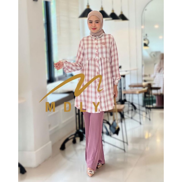 Kanaya Set By Mdly Gold Orginal || Setelan kekinian || Fashion wanita || pakaian brand