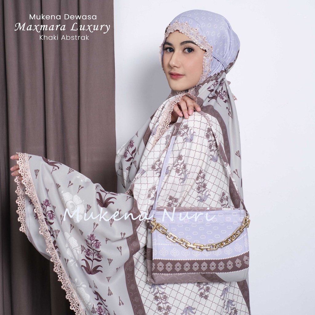 Mukena Dewasa Maxmara Luxury 2IN1 Premium Mewah Motif Printing