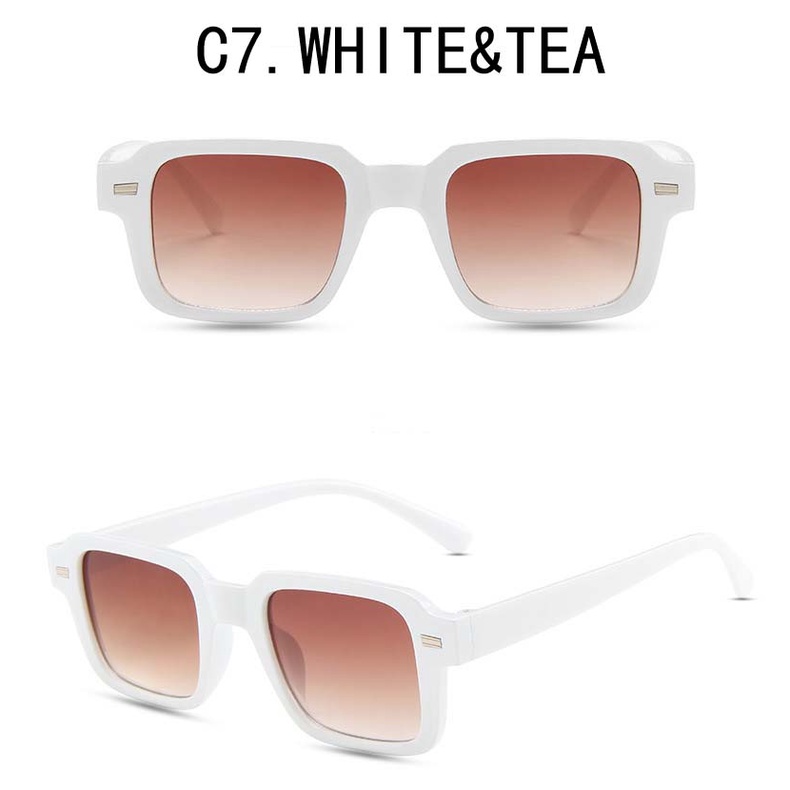 [IN Stock] candy Color Retro Kacamata Wanita Fashion Hitam Kacamata Anti-Radiasi Kaca UV400