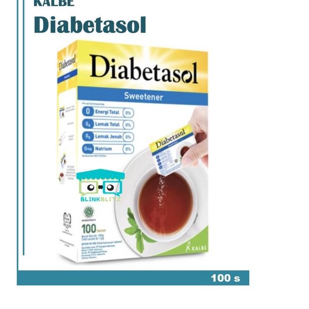 

➦ Diabetasol Sweetener Box Isi 100 Gula Diet Sachet Keto ☀