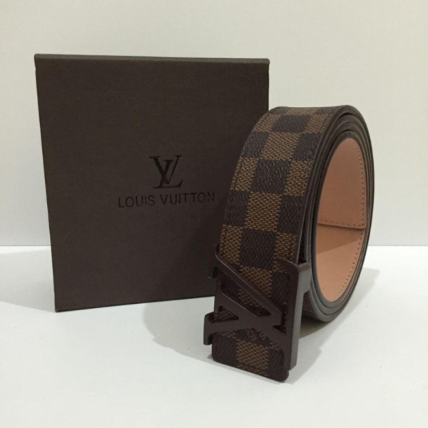 SABUK 05 Diskon 05 Promo Kepala IKAT PINGGANG WANITA IMPORT - GESPER LV LV - PRIA COKLAT COKLAT LV