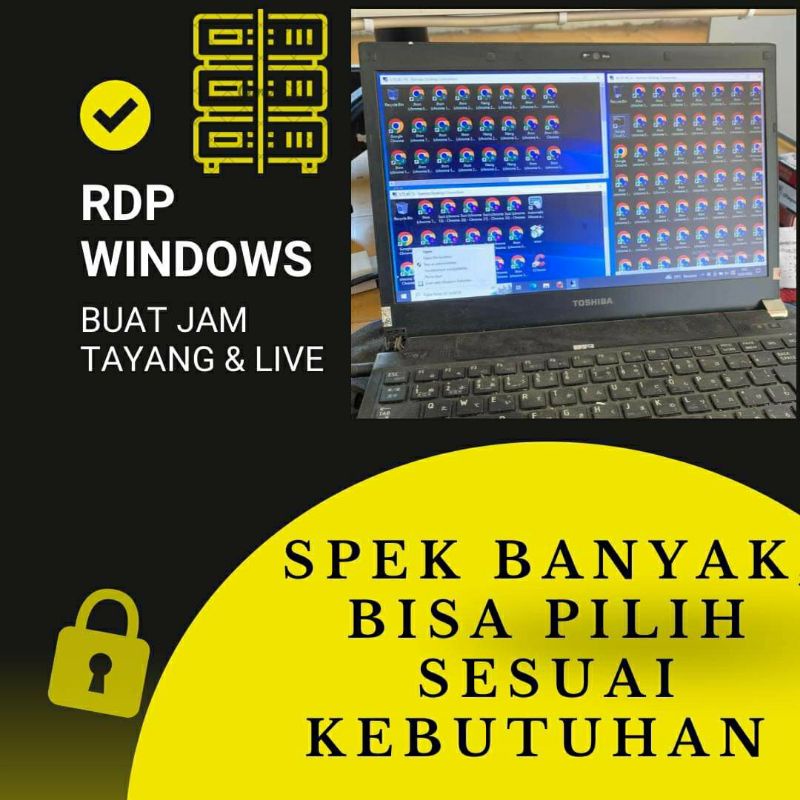 RDP Windows 16 GB, 30 hari