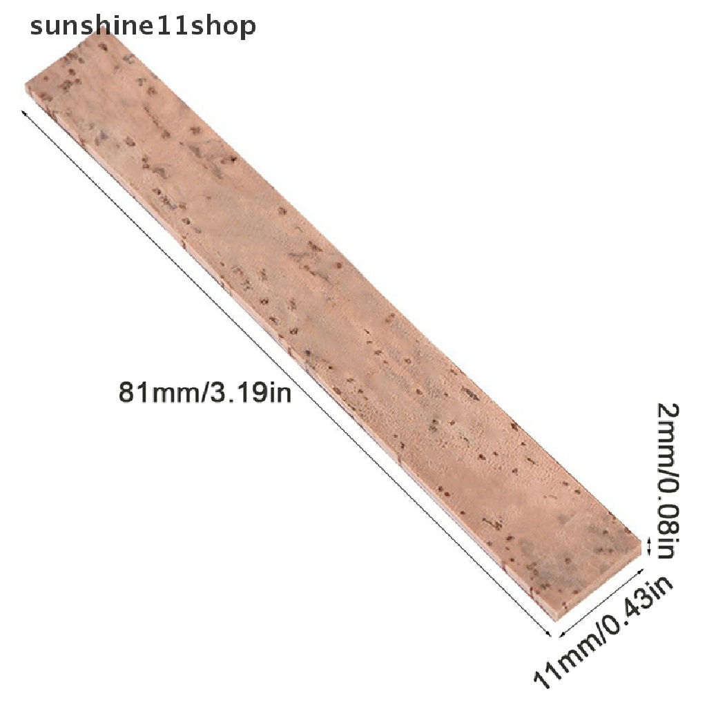 Sho 3/10Pcs 81x11x2MM Clarinet Cork Joint Gabus Lembaran Saxophones Neck Joint Sheets N