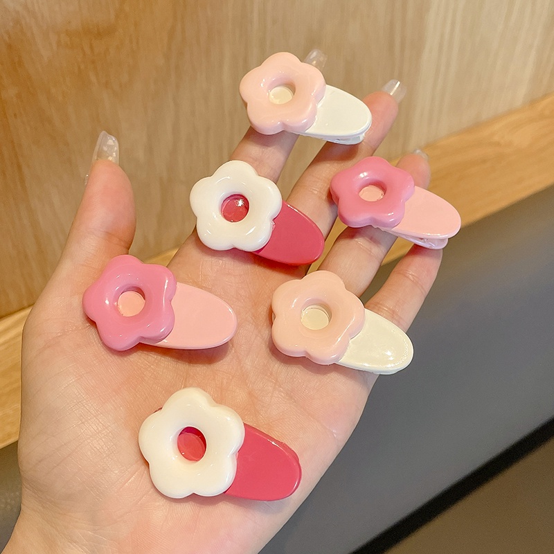 Poni Samping Kecil Lucu Anak Dengan Bunga Klip Kecil Hiasan Kepala Gadis Sendok Punggung Rusak hair clip Bayi hair clip