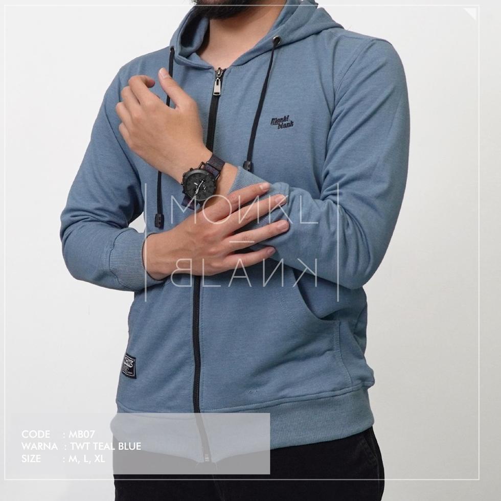RECOMENDED SWEATER HOODIE BERESLETING MEREK MONKL BLANK BAHAN BABY TERRY HANGAT, LEMBUT TIDAK BERBUL