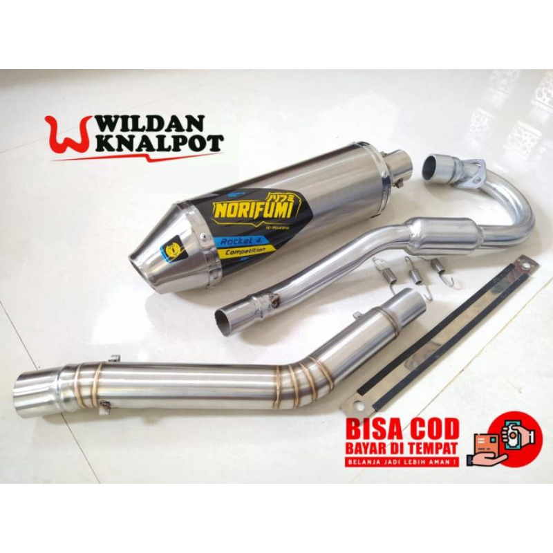 KNALPOT NORIFUMI ROKET 4 KLX D-Traker150 KLX BF L S CRF 150 KOMPETISI