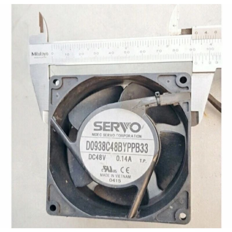 DC fan Brushless fan 9,2cm Brand NIDEC SERVO, DC 48V 0.14A