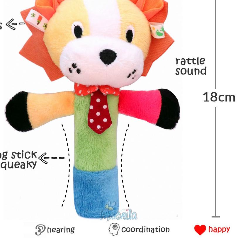 ♚ Marveila Rattle Squeeze Stick Taggies ✸