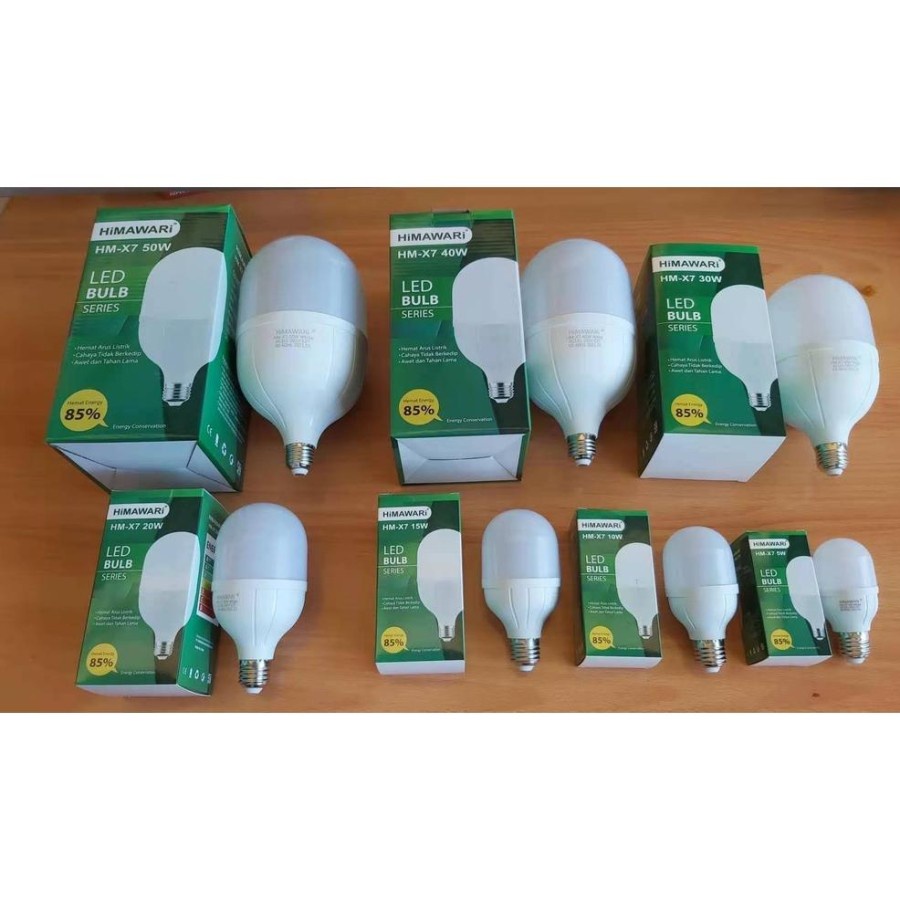 Lampu LED Bulb Series X7 Himawari White 5W 10W 15W 20W 30W 40W 50W