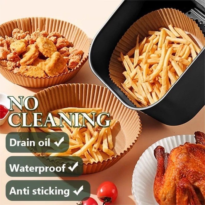 BAROKAH GAMIS FRYER SILICONE / Kertas Alas Panggang Air Fryer isi 25