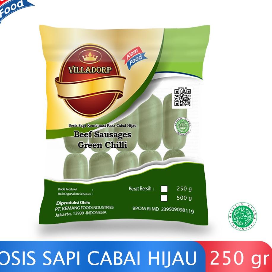 

❄ VilladoSosis Sapi Mini Cabai Hijau - 250 gr ☛