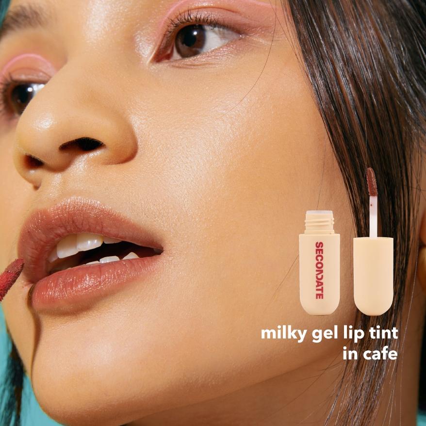 ➯ SECONDATE Milky Gel Lip Tint Cafe ➨