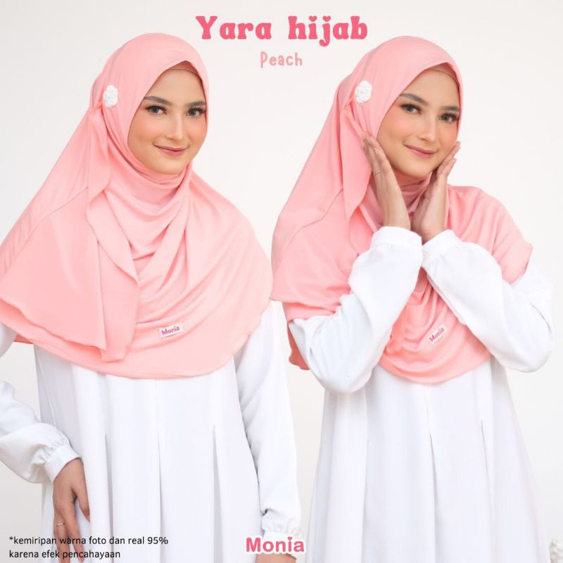 Yara Hijab by Monia Hijab Kids Peach MLXL | Hijab terlaris