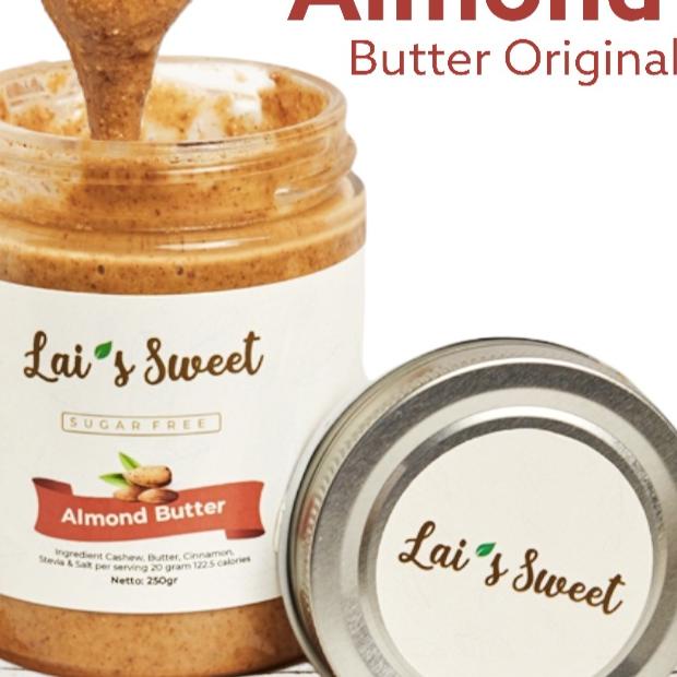 

◌ Lai's Sweet Roasted Almond Butter 250Gr (Free Sugar,Gluten Free,Vegan) ™
