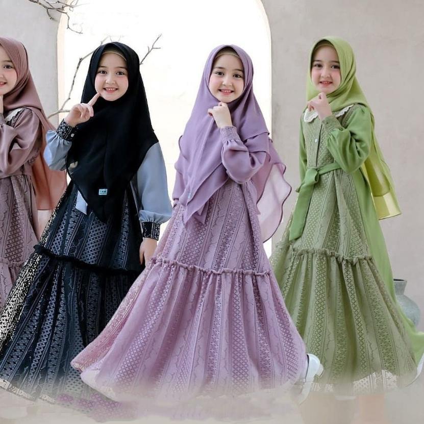 ✈ R.A - Umama Syari Kids l Umama Series Baju Gamis Muslim Anak Perempuan Terlaris ➪