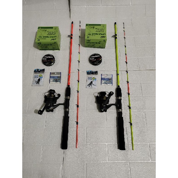 satuset pancing udang babon reel exori 750 power handle