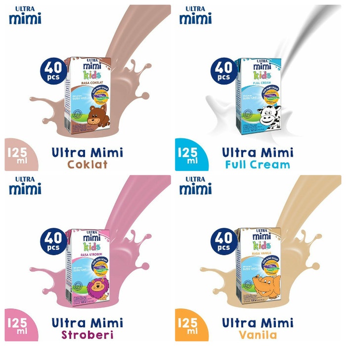 

[ COD ] Ultra Mimi Kids 125Ml *40 psc( Harga promo ) - Full cream MIMI