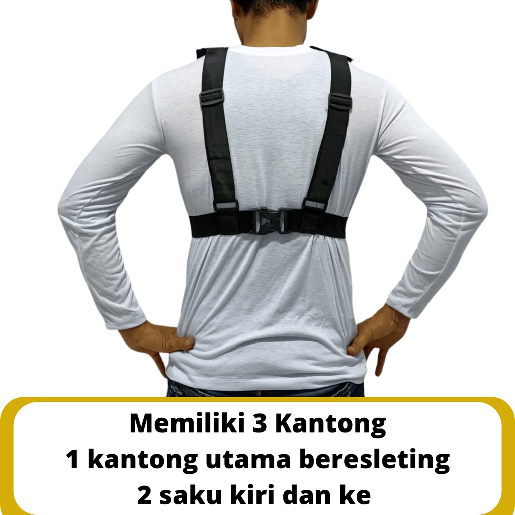 Rompi Motor Touring Kantong Banyak Body Protector