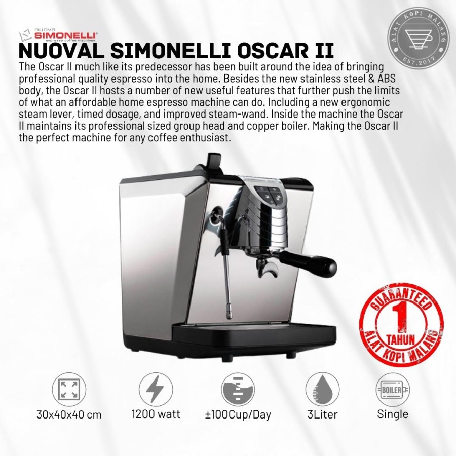 Mesin  Espresso Simonelli Oscar 2