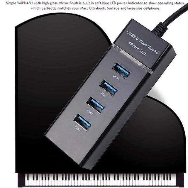 ♂ USB3.0 HUB 4 PORT / USB HUB / USB 3.0 HUB HIGH SPEED 4 PORT ←
