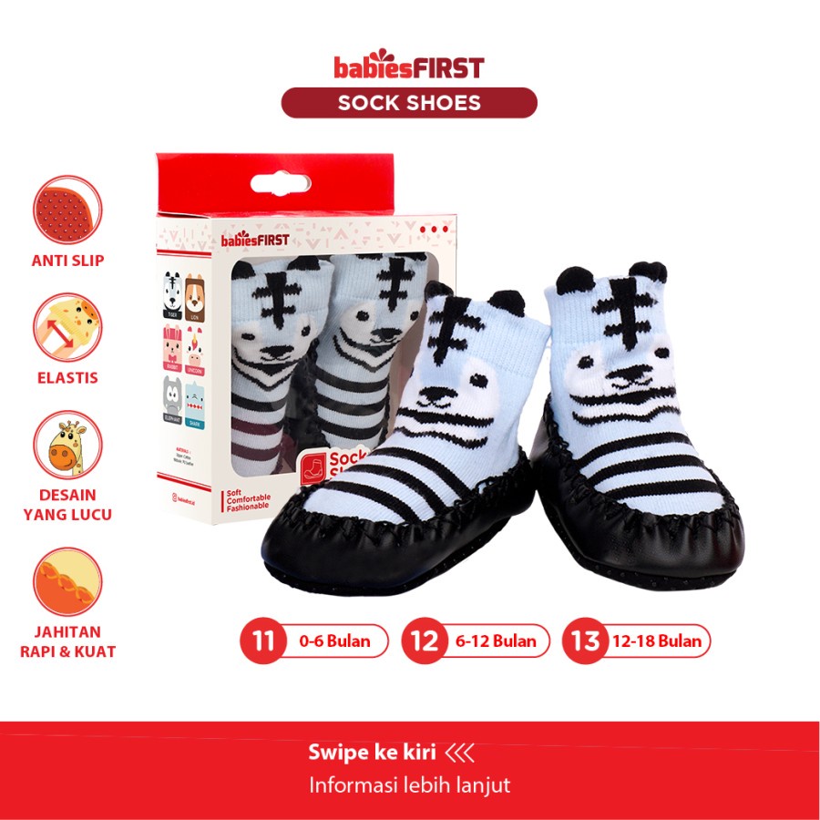 BABIESFIRST Shoe Socks Sepatu Kaos Kaki Bayi  Prewalker Booties Baby