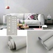 Wallpaper Sticker Dinding Abu Abu Polos Grey