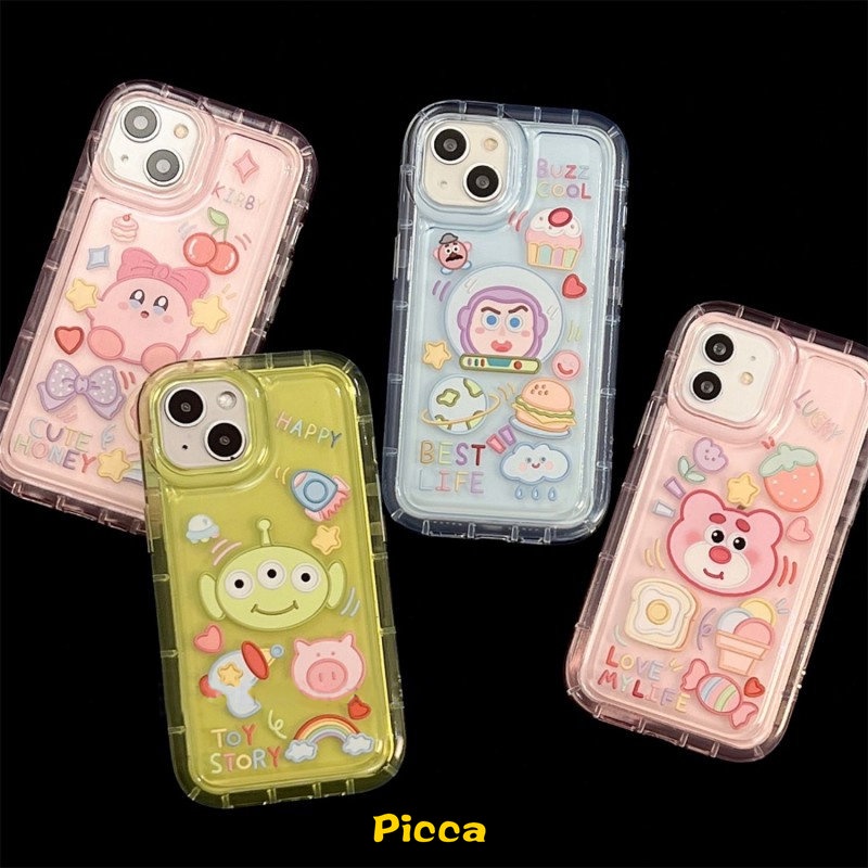 Case Cerita Mainan Kartun Untuk Xiaomi Redmi Note10 11 9 11s 10s Redmi 12C 10C 9 10 A1 9T 10A 9A 9C NFC Note8 9 11 10 Note10s POCO F4 Cute Alien Buzz Lightyear Soft TPU Airbag Case