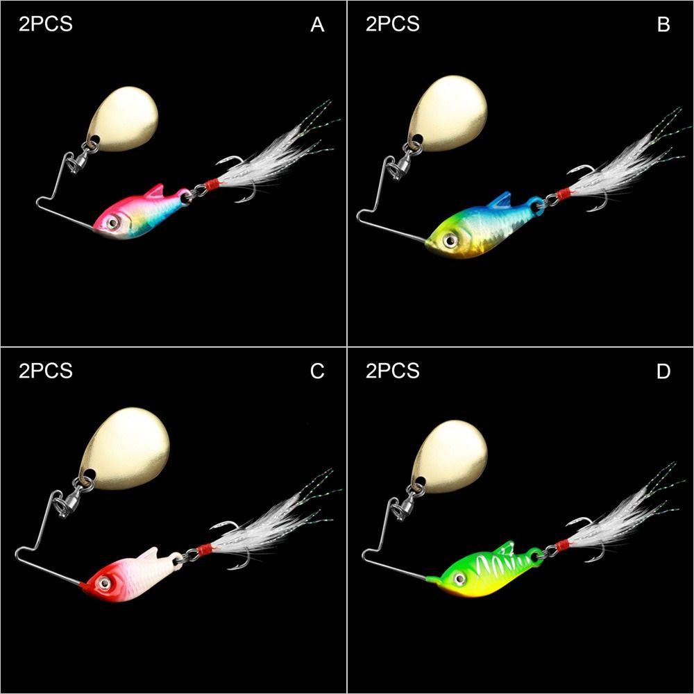 TOP Umpan Pancing Metal Tenggelam 15g /20g Sendok Metal Getar Rotate Treble Hook