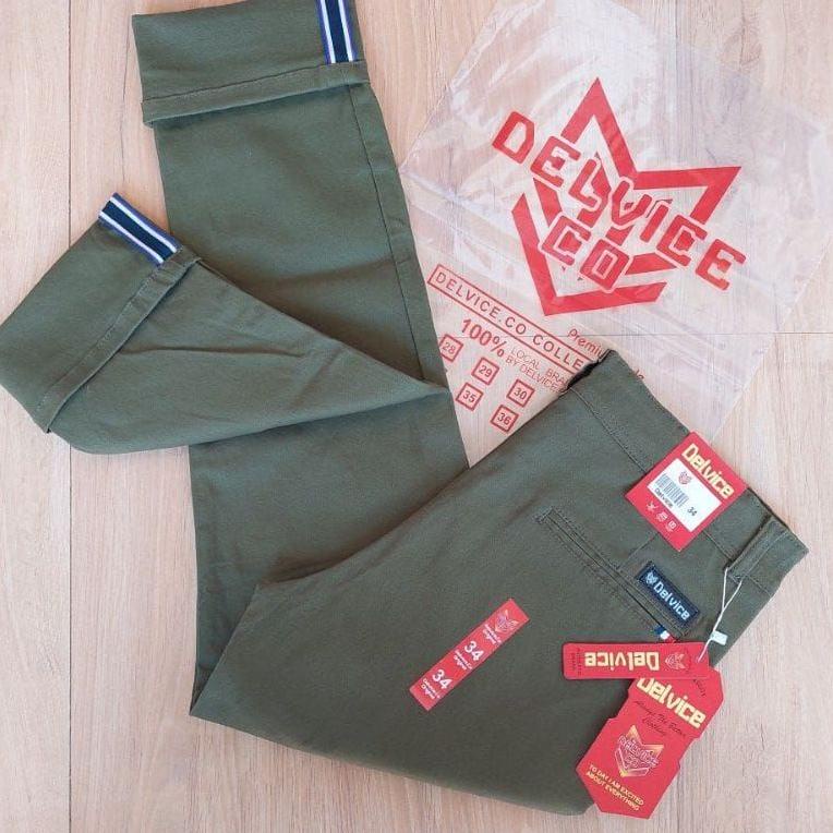 SIAP KIRIM CELANA PRIA CHINO Slim Fit Panjang Pria Kerja Kantor Santai Liburan Cowok Original Delvic