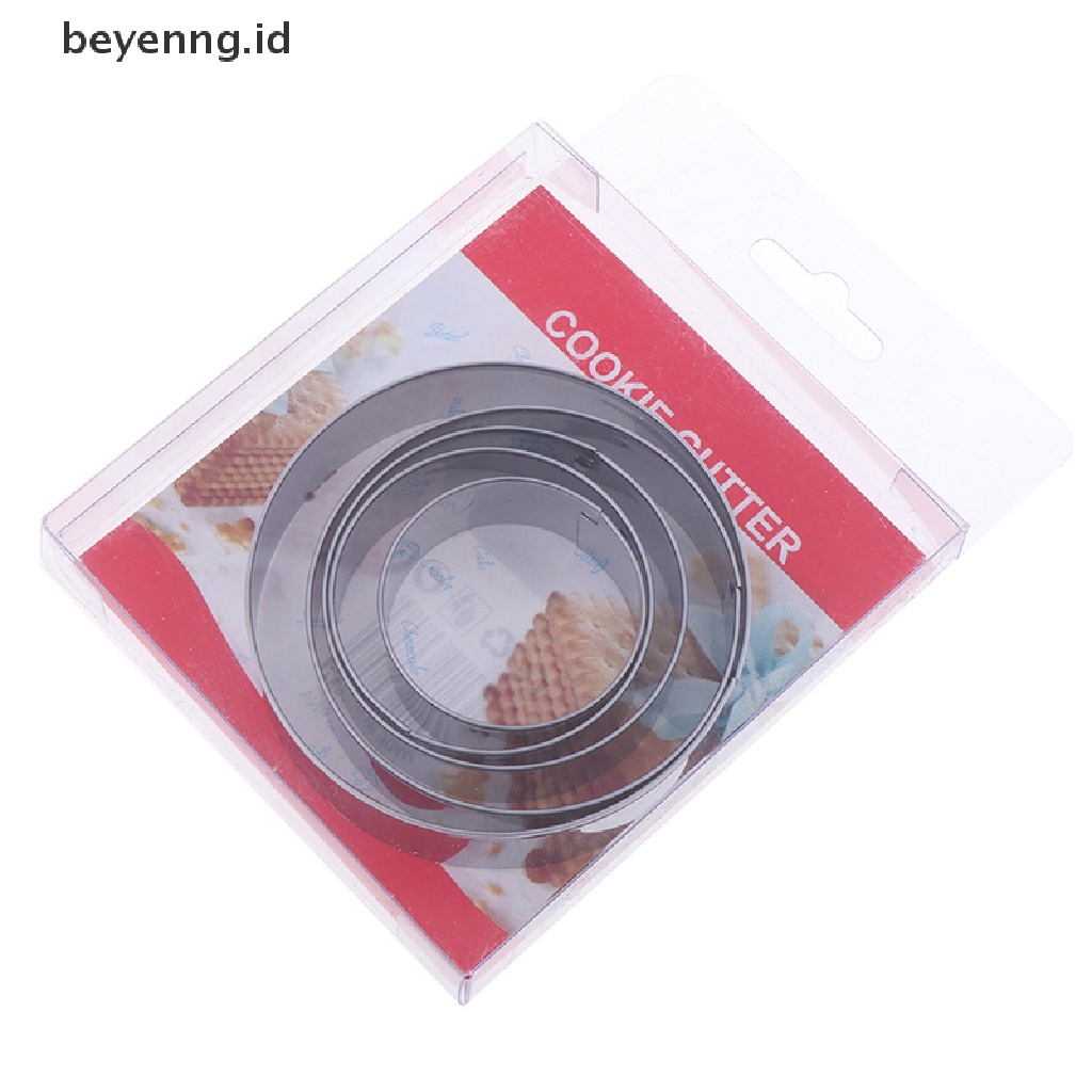 Beyen 5set Lingkaran Bulat Stainless Steel Cookie Cutter Biskuit DIY Baking Pastry Cetakan  Id