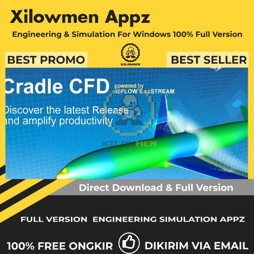 [Full Version] Cradle CFD 20 Pro Engineering Software Lifetime Win OS