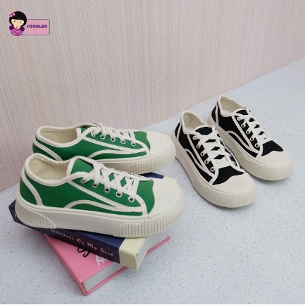 littlekiddoss SH2261 Sepatu Kets Wanita Import Sepatu Sneakers Kanvas Perempuan Dewasa 35-40