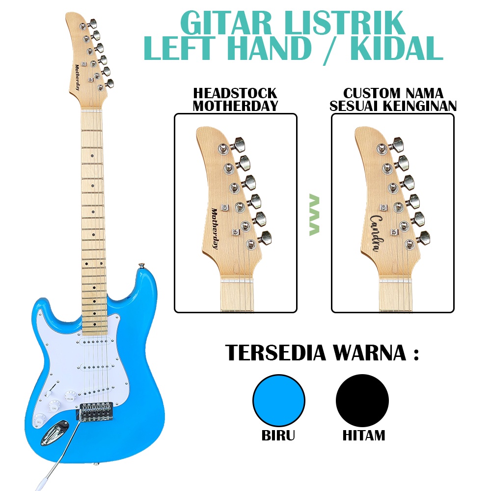 Gitar Kidal Left Hand Original merk Motherday LIMITED STOCK