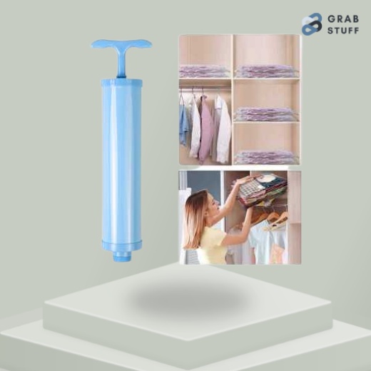 Pompa Vakum Plastik Pakaian Travel Vacuum Bag Hand Pump / Pompa Tangan Plastik Vakum Bahan PE Tebal 
