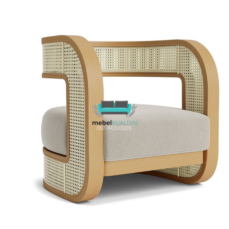 KURSI SOFA ROTAN | KURSI SOFA MINIMALIS | KURSI ROTAN ANYAM
