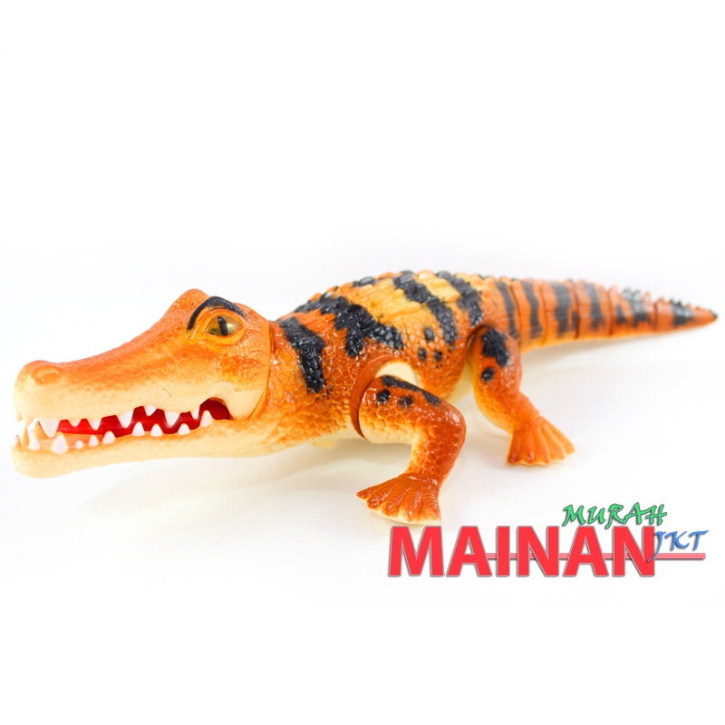 MAINANKEI MAINAN ANAK MURAH CROCODILE 3D MOTION NOSY6-225 MAINAN ANAK ANIMAL WORD CROCODILE BUAYA DENGAN EYES LIGHT UP